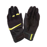 Guanti Estivi TUCANO URBANO PENNA, Nero Giallo Fluo, leggeri e traspiranti. Compatibili con touch screen.